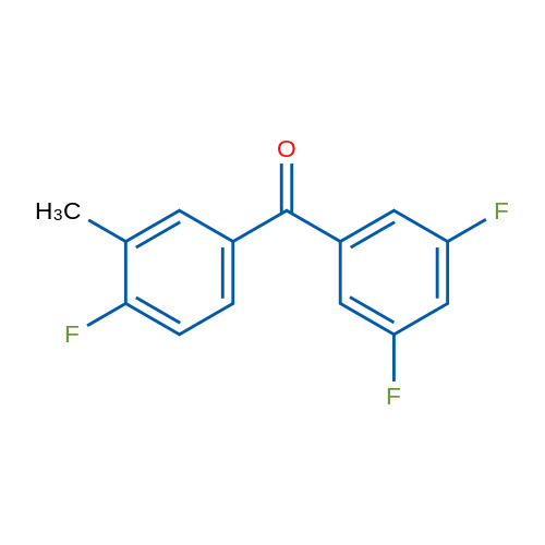 (3,5-Difluorophenyl)(4-fluoro-3-methylphenyl)methanone 1g
