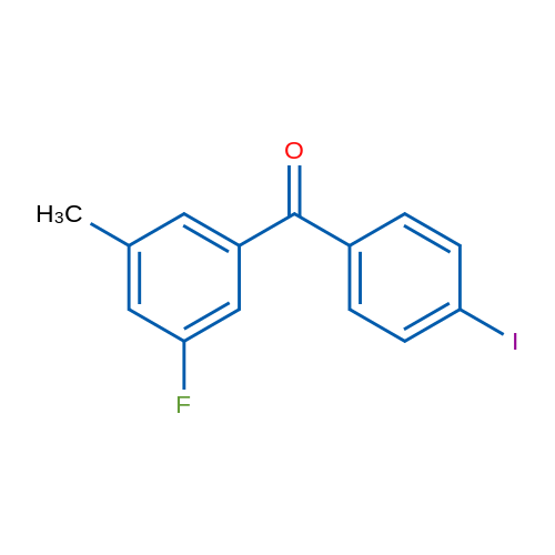 (3-Fluoro-5-methylphenyl)(4-iodophenyl)methanone 5g