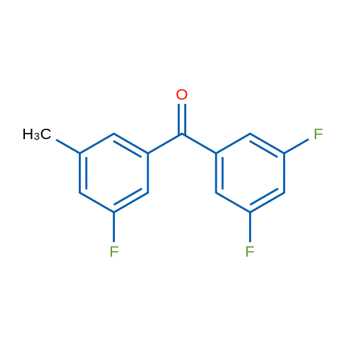 (3,5-Difluorophenyl)(3-fluoro-5-methylphenyl)methanone 1g