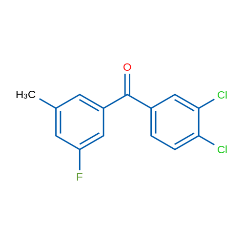 (3,4-Dichlorophenyl)(3-fluoro-5-methylphenyl)methanone 1g