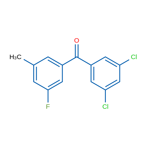 (3,5-Dichlorophenyl)(3-fluoro-5-methylphenyl)methanone 1g