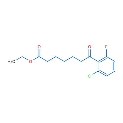 Ethyl 7-(2-chloro-6-fluorophenyl)-7-oxoheptanoate 1g