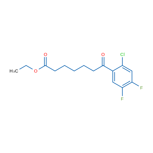 Ethyl 7-(2-chloro-4,5-difluorophenyl)-7-oxoheptanoate 1g