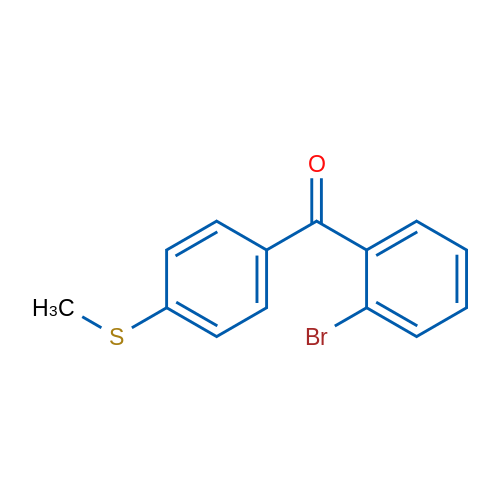 (2-Bromophenyl)(4-(methylthio)phenyl)methanone 1g
