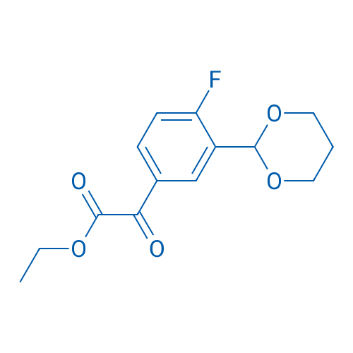Ethyl 2-(3-(1,3-dioxan-2-yl)-4-fluorophenyl)-2-oxoacetate 1g