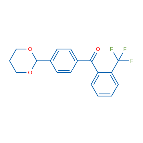 (4-(1,3-Dioxan-2-yl)phenyl)(2-(trifluoromethyl)phenyl)methanone 1g