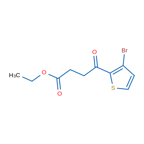 Ethyl 4-(3-bromothiophen-2-yl)-4-oxobutanoate 5g