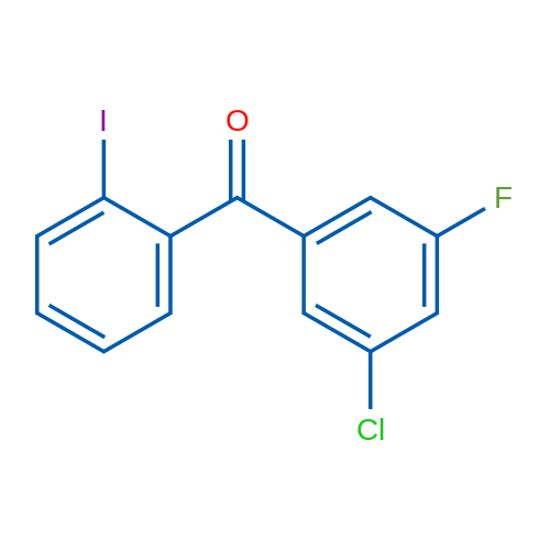 (3-Chloro-5-fluorophenyl)(2-iodophenyl)methanone 1g