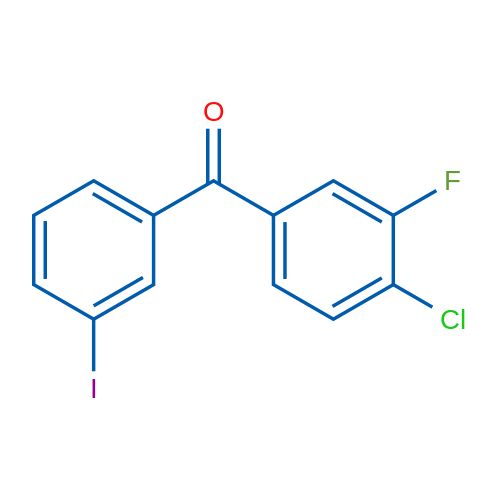 (4-Chloro-3-fluorophenyl)(3-iodophenyl)methanone 1g