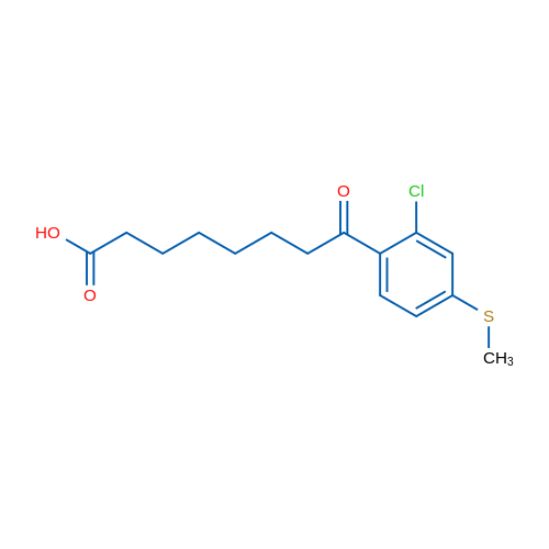 8-(2-Chloro-4-(methylthio)phenyl)-8-oxooctanoic acid 1g