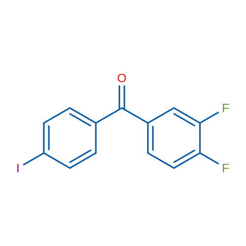 (3,4-Difluorophenyl)(4-iodophenyl)methanone 1g