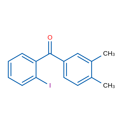 (3,4-Dimethylphenyl)(2-iodophenyl)methanone 1g