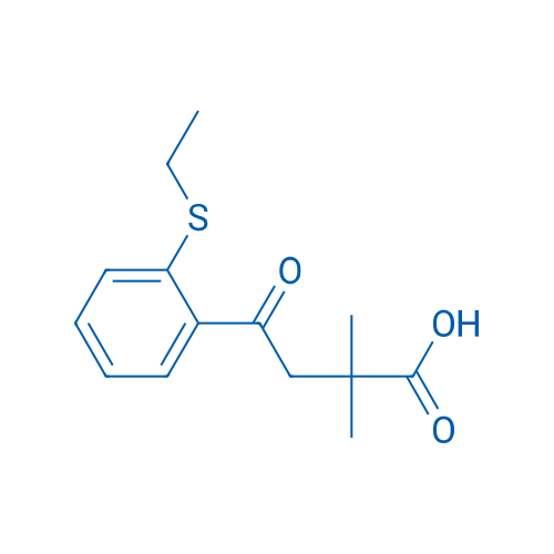 4-(2-(Ethylthio)phenyl)-2,2-dimethyl-4-oxobutanoic acid 1g