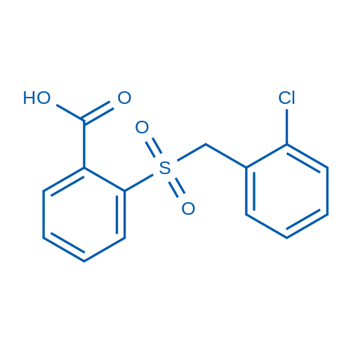 2-((2-Chlorobenzyl)sulfonyl)benzoic acid 1g