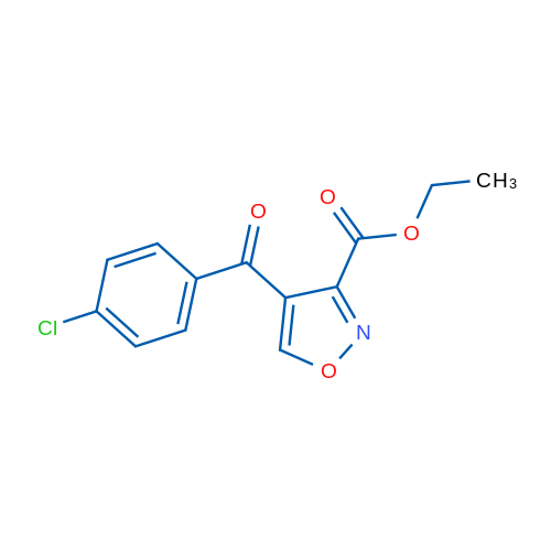 Ethyl 4-(4-chlorobenzoyl)isoxazole-3-carboxylate 5g