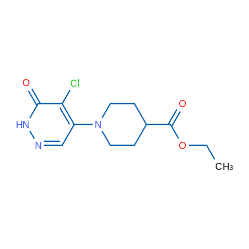 Ethyl 1-(5-chloro-6-oxo-1,6-dihydropyridazin-4-yl)piperidine-4-carboxylate 5g