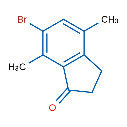 6-Bromo-4,7-dimethyl-2,3-dihydro-1H-inden-1-one 250mg