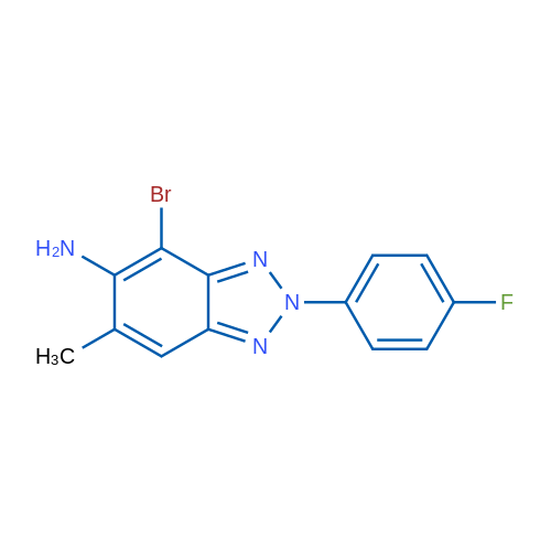 4-Bromo-2-(4-fluorophenyl)-6-methyl-2H-benzo[d][1,2,3]triazol-5-amine 1g