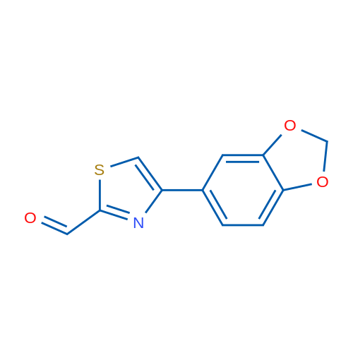 4-(Benzo[d][1,3]dioxol-5-yl)thiazole-2-carbaldehyde 1g