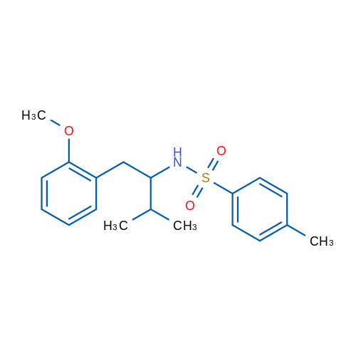 N-[1-(2-MEthoxybenzyl)-2-methylpropyl]-4-methylbenzenesulfonamide 1g