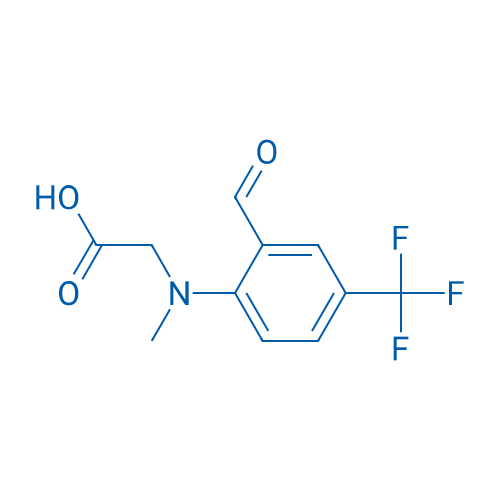2-{[2-formyl-4-(trifluoromethyl)phenyl](methyl)amino}acetic acid 250mg