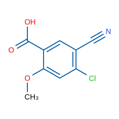 4-Chloro-5-cyano-2-methoxybenzoic acid 1g