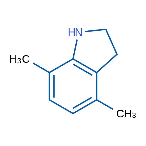 4,7-Dimethyl-2,3-dihydro-1h-indole 1g