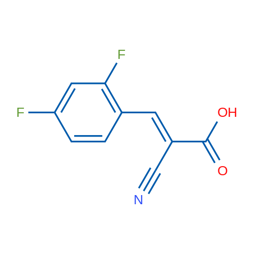 (E)-2-Cyano-3-(2,4-difluorophenyl)acrylic acid 1g