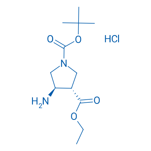 (3S,4R)-1-tert-Butyl 3-ethyl 4-aminopyrrolidine-1,3-dicarboxylate hydrochloride 250mg