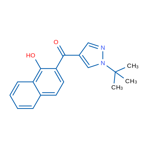 2-(1-tert-Butyl-1H-pyrazole-4-carbonyl)naphthalen-1-ol 1g
