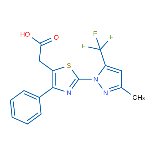 2-{2-[3-methyl-5-(trifluoromethyl)-1H-pyrazol-1-yl]-4-phenyl-1,3-thiazol-5-yl}acetic acid 1g