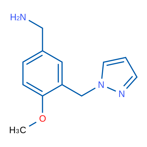 (3-((1H-Pyrazol-1-yl)methyl)-4-methoxyphenyl)methanamine 1g
