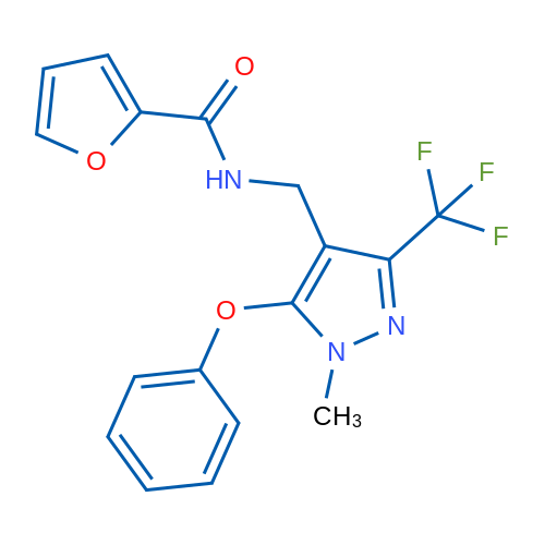 N-{[1-methyl-5-phenoxy-3-(trifluoromethyl)-1H-pyrazol-4-yl]methyl}furan-2-carboxamide 1g