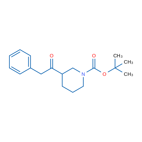 tert-Butyl 3-(2-phenylacetyl)piperidine-1-carboxylate 1g