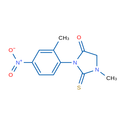 1-Methyl-3-(2-methyl-4-nitrophenyl)-2-thioxoimidazolidin-4-one 1g