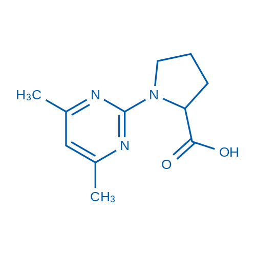 1-(4,6-Dimethylpyrimidin-2-yl)pyrrolidine-2-carboxylic acid 1g