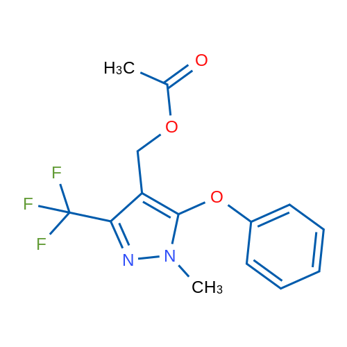 [1-Methyl-5-phenoxy-3-(trifluoromethyl)-1H-pyrazol-4-yl]methyl acetate 1g