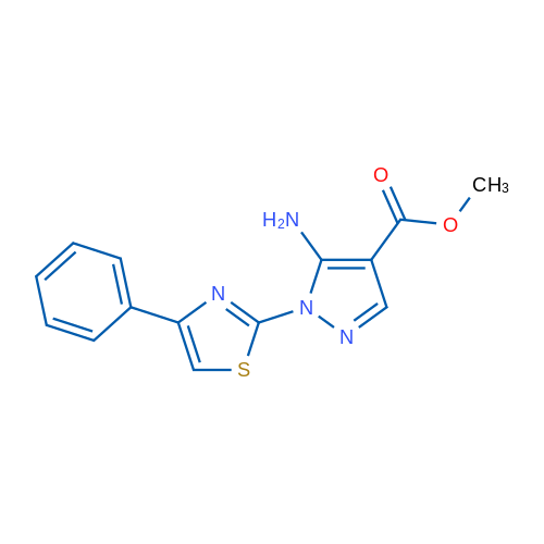 Methyl 5-amino-1-(4-phenyl-1,3-thiazol-2-yl)-1H-pyrazole-4-carboxylate 1g