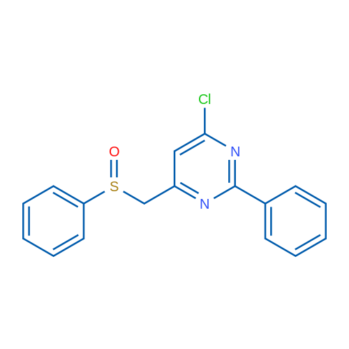 4-[(Benzenesulfinyl)methyl]-6-chloro-2-phenylpyrimidine 1g