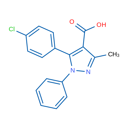 5-(4-Chlorophenyl)-3-methyl-1-phenyl-1H-pyrazole-4-carboxylic acid 1g