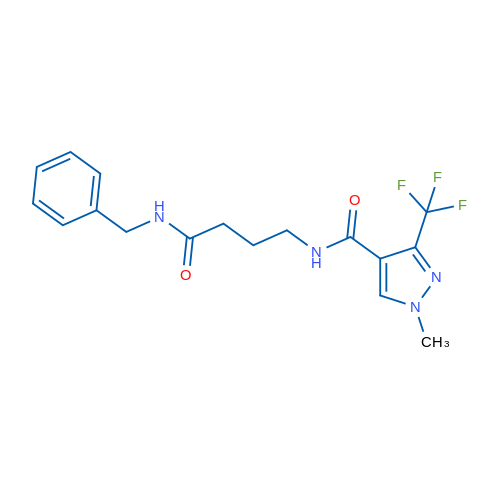 N-Benzyl-4-{[1-methyl-3-(trifluoromethyl)-1H-pyrazol-4-yl]formamido}butanamide 1g