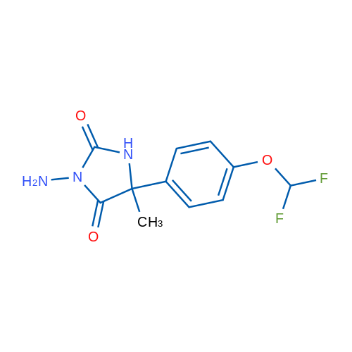 3-Amino-5-[4-(difluoromethoxy)phenyl]-5-methylimidazolidine-2,4-dione 1g