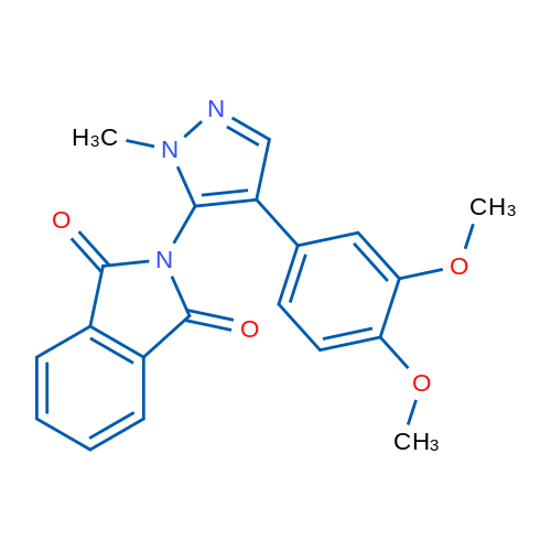 2-[4-(3,4-Dimethoxyphenyl)-1-methyl-1H-pyrazol-5-yl]-2,3-dihydro-1H-isoindole-1,3-dione 1g