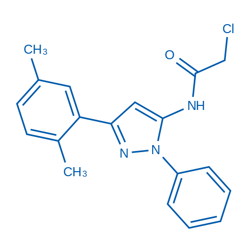 2-Chloro-N-[3-(2,5-dimethylphenyl)-1-phenyl-1H-pyrazol-5-yl]acetamide 250mg