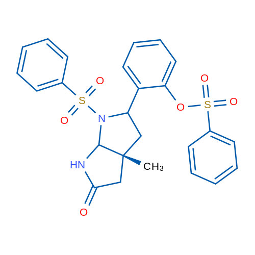 2-[(3AR)-1-(benzenesulfonyl)-3a-methyl-5-oxo-octahydropyrrolo[2,3-b]pyrrol-2-yl]phenyl benzenesulfonate 1g