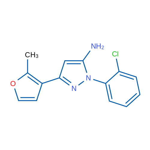 1-(2-Chlorophenyl)-3-(2-methylfuran-3-yl)-1H-pyrazol-5-amine 1g