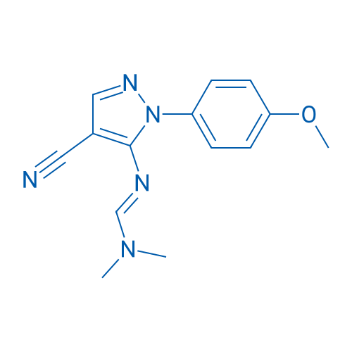 (E)-N'-[4-Cyano-1-(4-methoxyphenyl)-1H-pyrazol-5-yl]-N,N-dimethylmethanimidamide 10mg