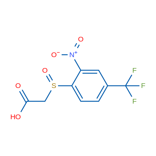 2-((2-Nitro-4-(trifluoromethyl)phenyl)sulfinyl)acetic acid 1g