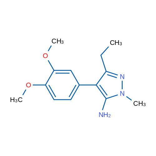 4-(3,4-Dimethoxyphenyl)-3-ethyl-1-methyl-1H-pyrazol-5-amine 1g