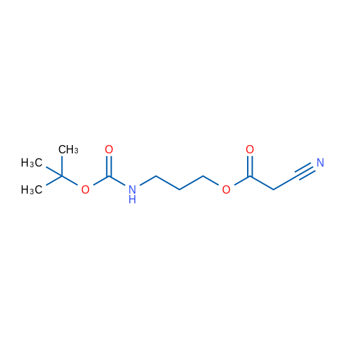 Acetic acid, 2-cyano-, 3-[[(1,1-dimethylethoxy)carbonyl]amino]propyl ester 1g